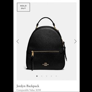 Black Coach Jordyn Backpack
